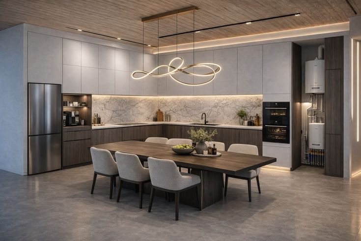 Mẫu phòng bếp 22m2