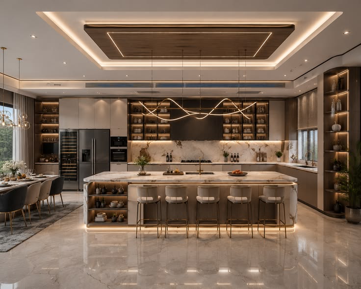 Tổng hợp 50++mẫu phòng bếp 25m2 hiện đại sang trọng nhất hiện nay Mẫu phòng bếp 25m2
