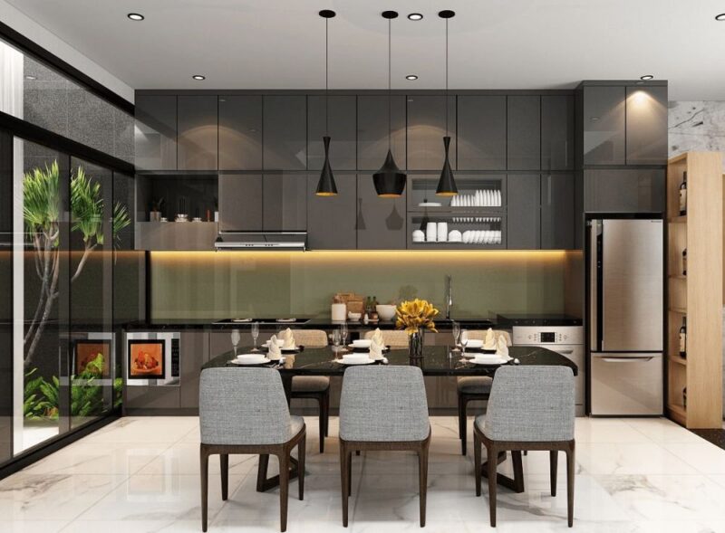 Tổng hợp 50++mẫu phòng bếp 25m2 hiện đại sang trọng nhất hiện nay Mẫu phòng bếp 25m2