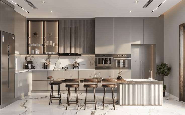 Tổng hợp 50++mẫu phòng bếp 25m2 hiện đại sang trọng nhất hiện nay Mẫu phòng bếp 25m2