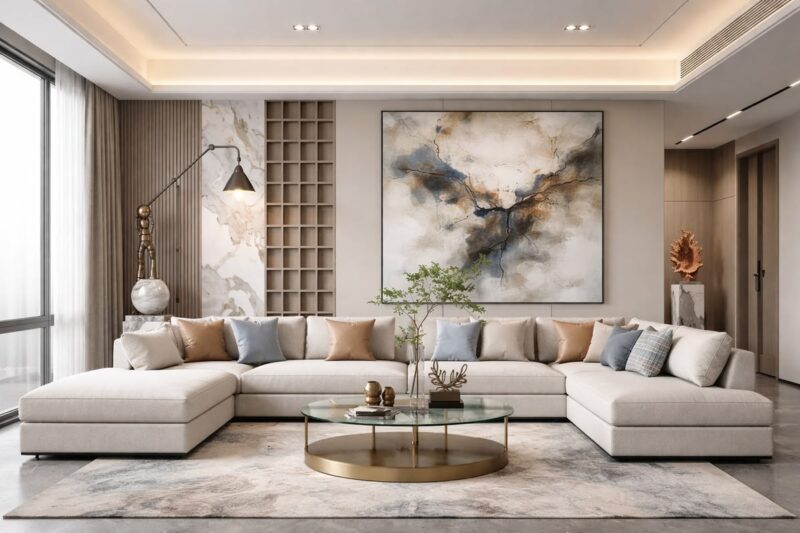 30 ++ mẫu phòng khách 18m2 hiện đại sang trọng phổ biến hiện nay Mẫu phòng khách 18m2