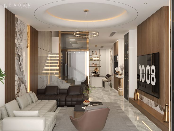 Tổng hợp các mẫu phòng khách 20m2 hiện đại nhất hiện nay Mẫu phòng khách 20m2