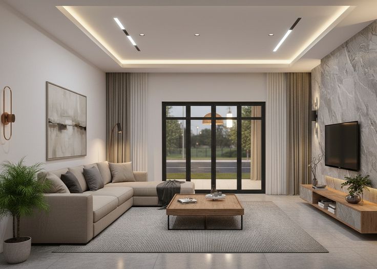Mẫu phòng khách nhà cấp 4