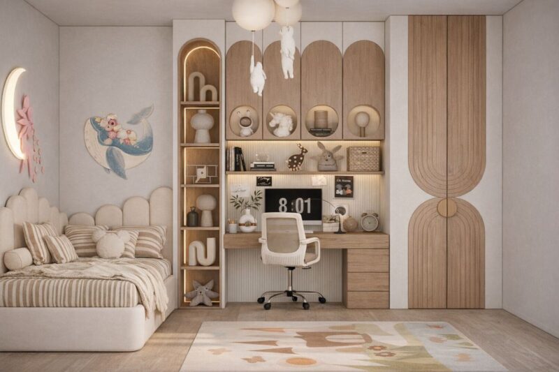 Mẫu phòng ngủ cho bé 15m2 