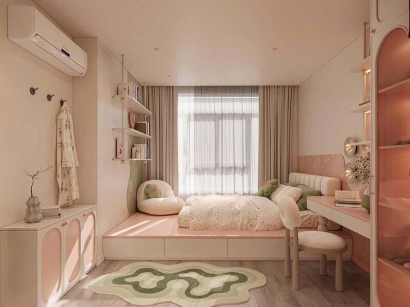 Mẫu phòng ngủ cho bé gái 15
