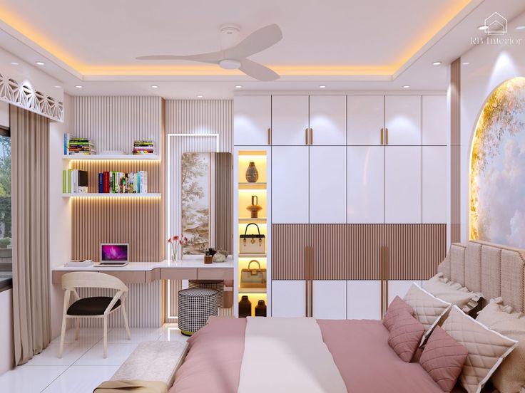 Mẫu phòng ngủ cho bé gái 15 tuổi