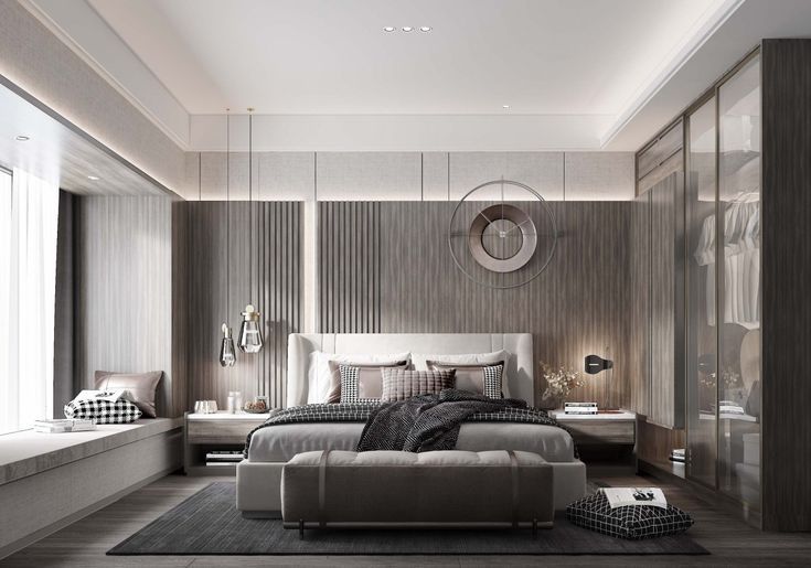 25++ mẫu phòng ngủ màu trắng đen sang trọng nhất hiện nay Mẫu phòng ngủ màu trắng đen