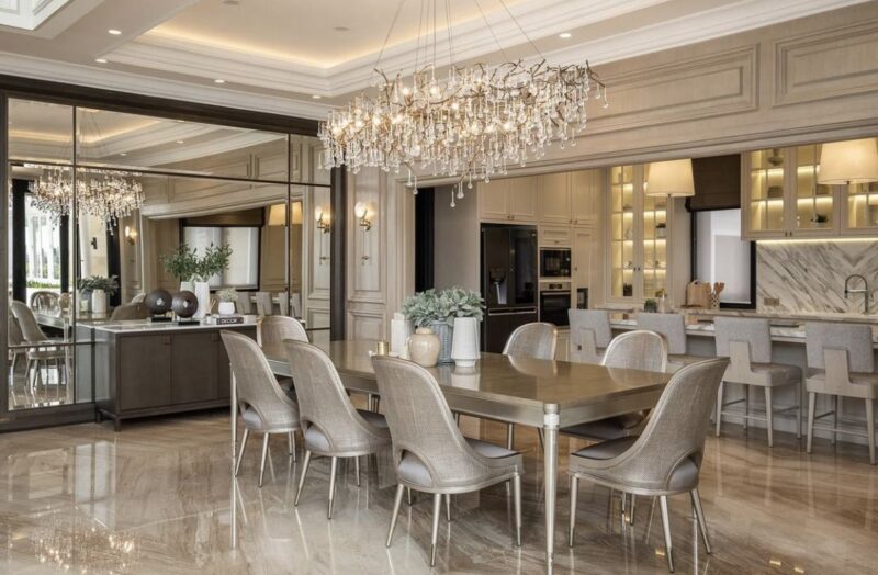 Tổng hợp các mẫu thiết kế nội thất biệt thự sang trọng và đẳng cấp Mẫu thiết kế nội thất phòng ăn biệt thự