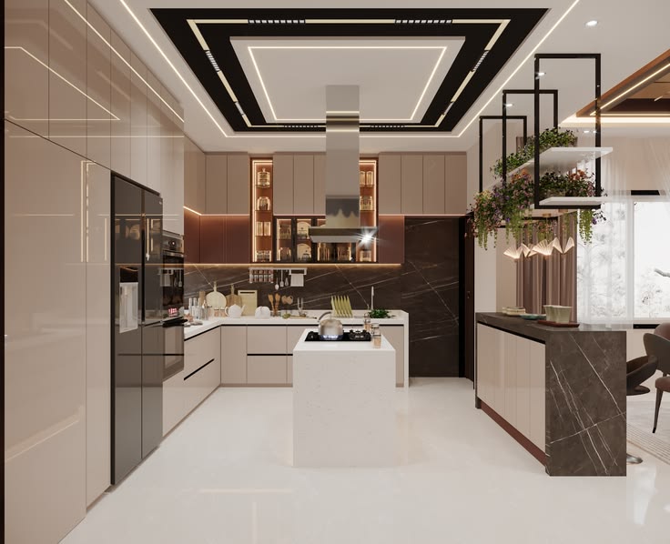 Mẫu thiết kế phòng bếp 18m2
