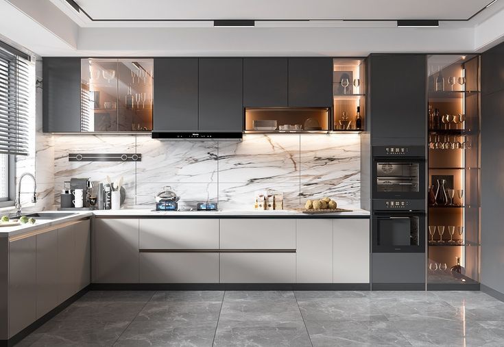 Mẫu thiết kế phòng bếp 18m2