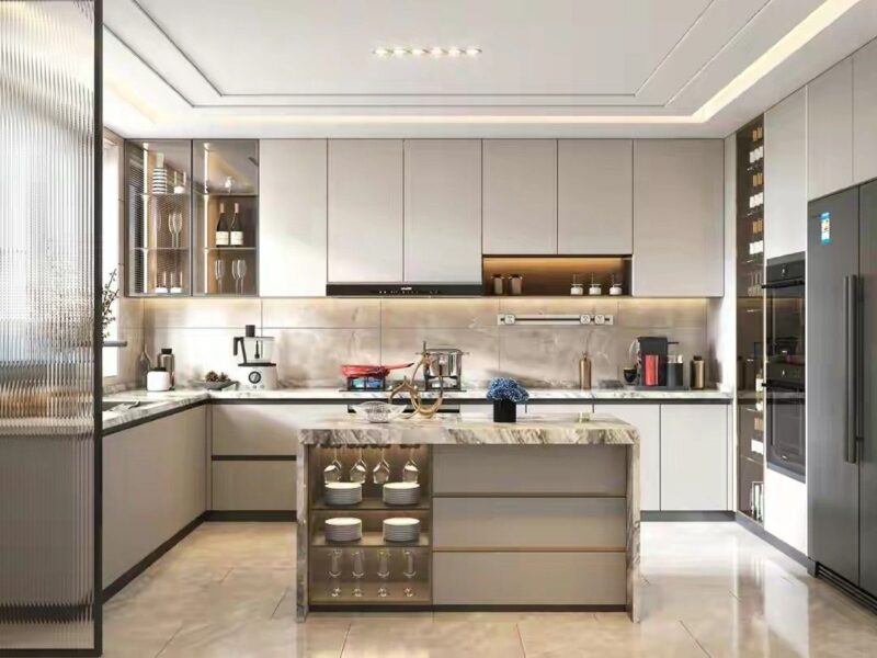 Mẫu thiết kế phòng bếp 18m2