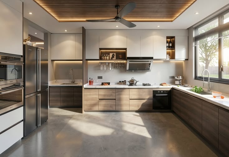 Mẫu thiết kế phòng bếp 18m2