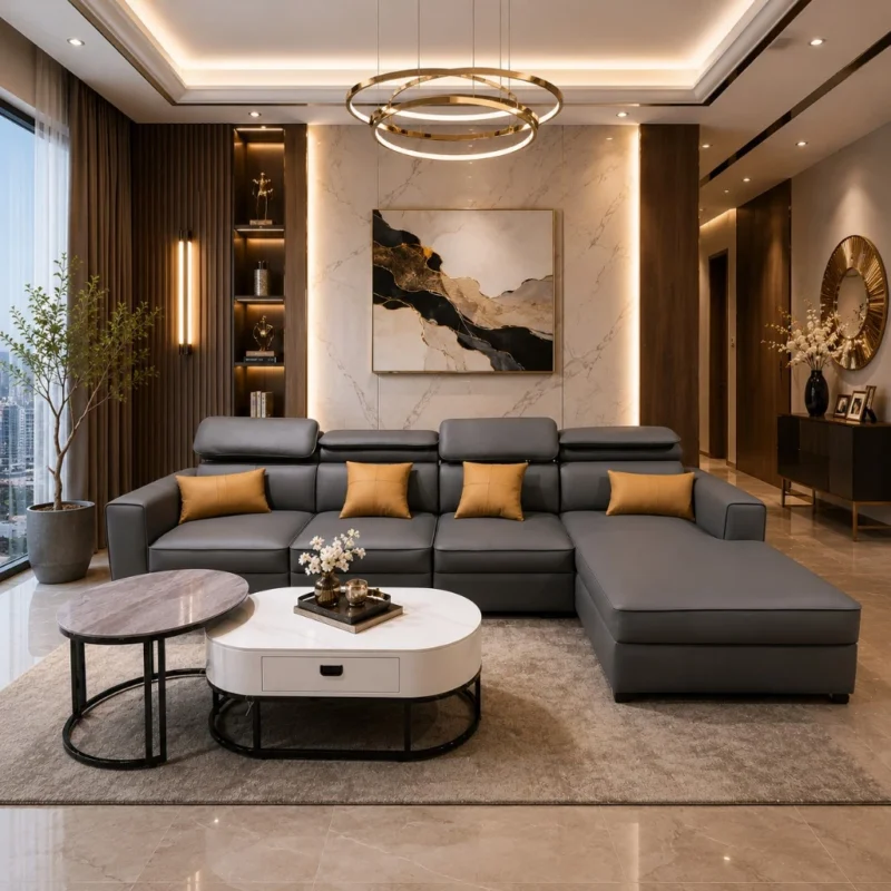 Top 55++ mẫu thiết kế phòng khách 15m2 hiện đại, sang trọng năm 2026 Mẫu thiết kế phòng khách 15m2