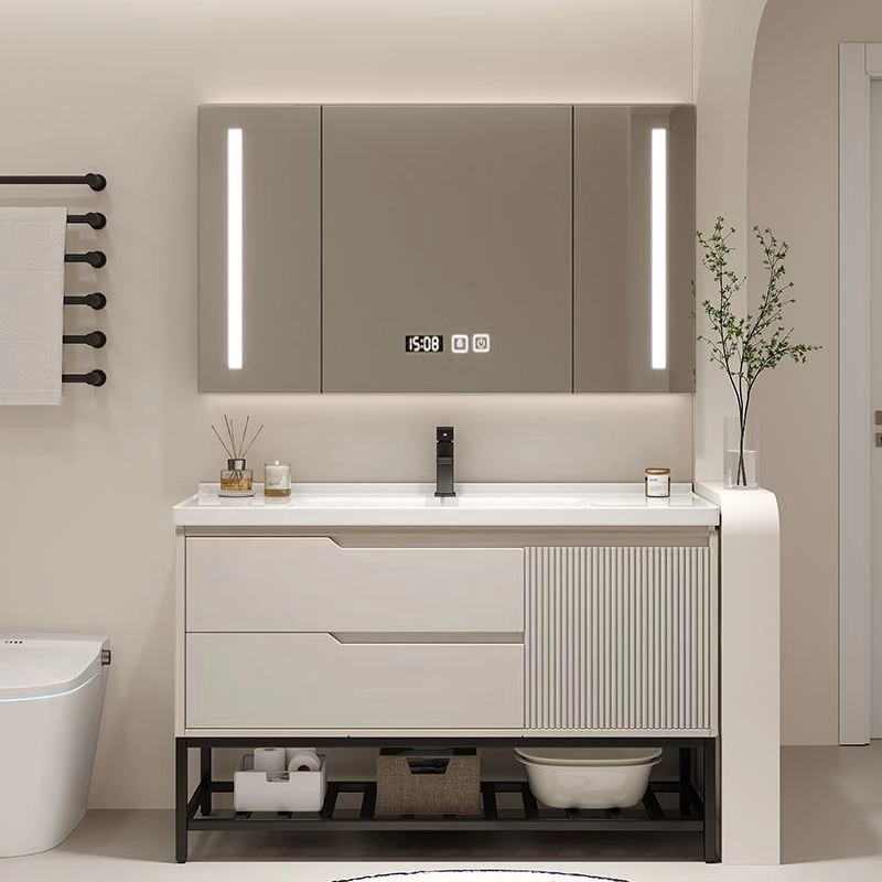 Tổng hợp 40++ mẫu tủ Lavabo bằng gỗ công nghiệp phổ biến hiện nay Mẫu tủ Lavabo bằng gỗ công nghiệp