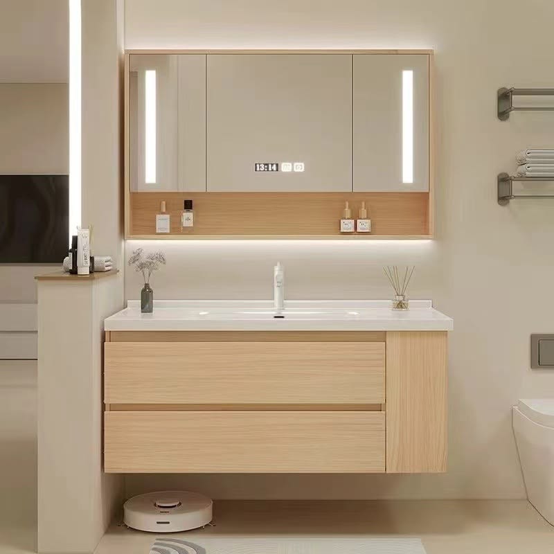Tổng hợp 40++ mẫu tủ Lavabo bằng gỗ công nghiệp phổ biến hiện nay Mẫu tủ Lavabo bằng gỗ công nghiệp