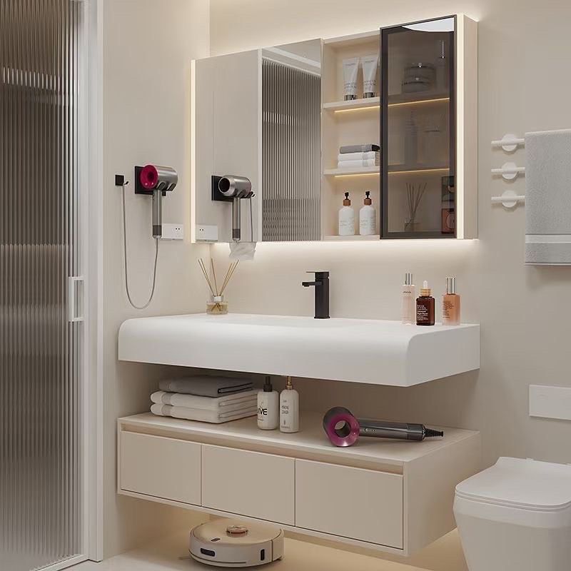 Tổng hợp 40++ mẫu tủ Lavabo bằng gỗ công nghiệp phổ biến hiện nay Mẫu tủ Lavabo bằng gỗ công nghiệp