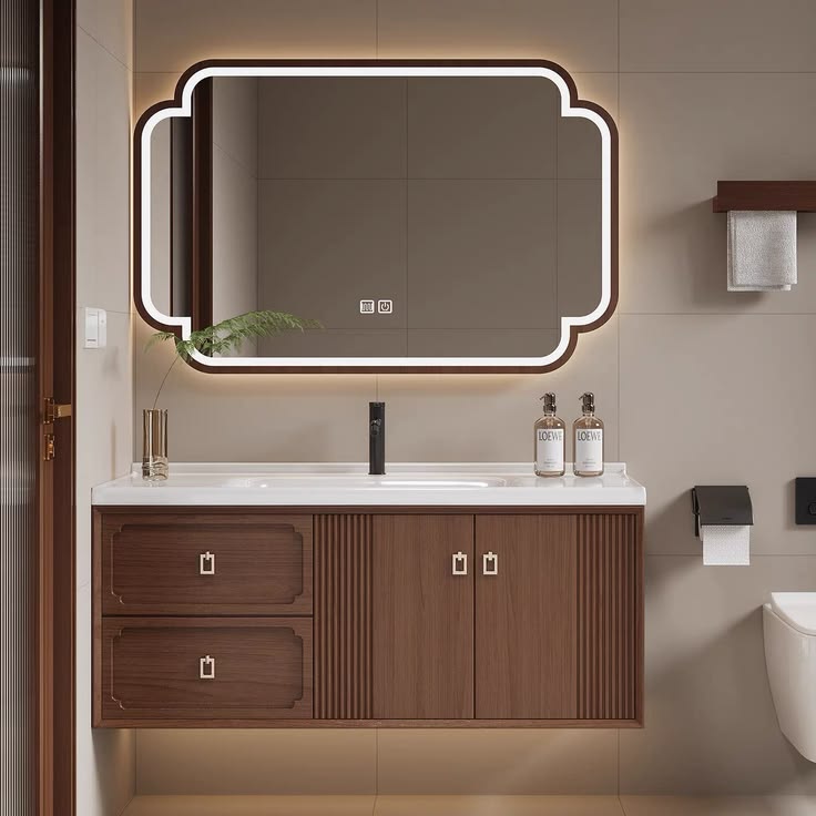 Tổng hợp 50++mẫu tủ Lavabo đẹp, hiện đại nhất năm 2026 Mẫu tủ Lavabo đẹp