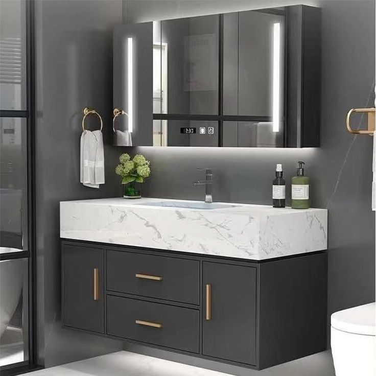 Tổng hợp 50++mẫu tủ Lavabo đẹp, hiện đại nhất năm 2026 Mẫu tủ Lavabo đẹp