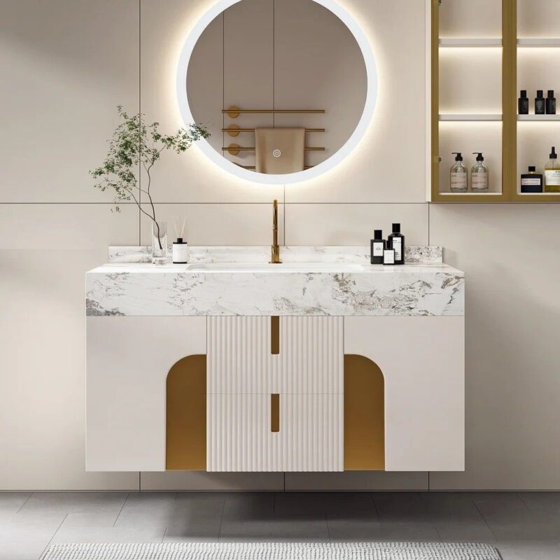 Tổng hợp 50++mẫu tủ Lavabo đẹp, hiện đại nhất năm 2026 Mẫu tủ Lavabo đẹp