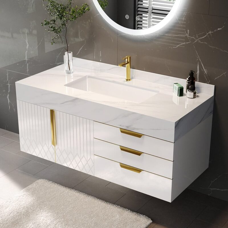 Tổng hợp 50++mẫu tủ Lavabo đẹp, hiện đại nhất năm 2026 Mẫu tủ Lavabo đẹp