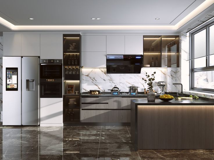 Top các mẫu tủ bếp gỗ An Cường đẹp, cao cấp hiện đại năm 2026 Mẫu tủ bếp gỗ An Cường