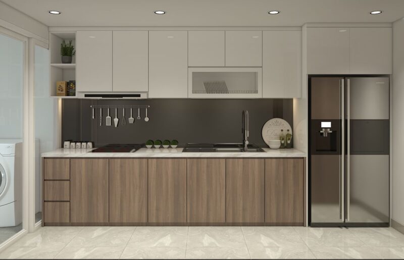 Top các mẫu tủ bếp gỗ An Cường đẹp, cao cấp hiện đại năm 2026 Mẫu tủ bếp gỗ An Cường