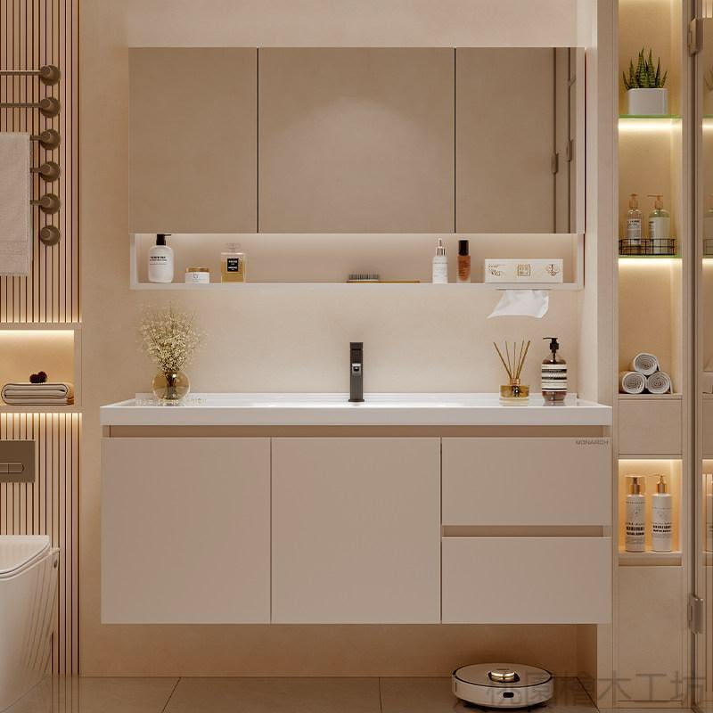 Mẫu tủ lavabo treo tường