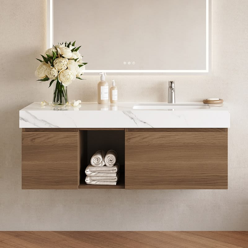 Mẫu tủ lavabo treo tường