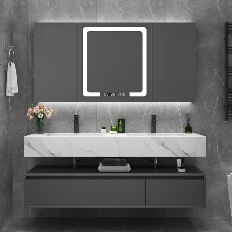 Mẫu tủ lavabo treo tường
