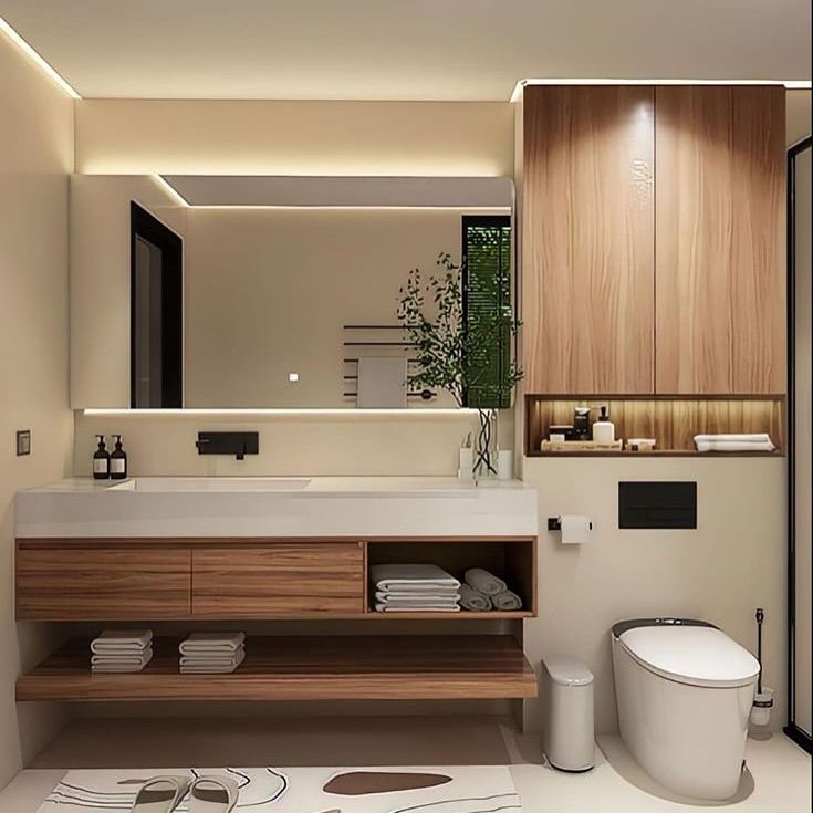Mẫu tủ lavabo treo tường