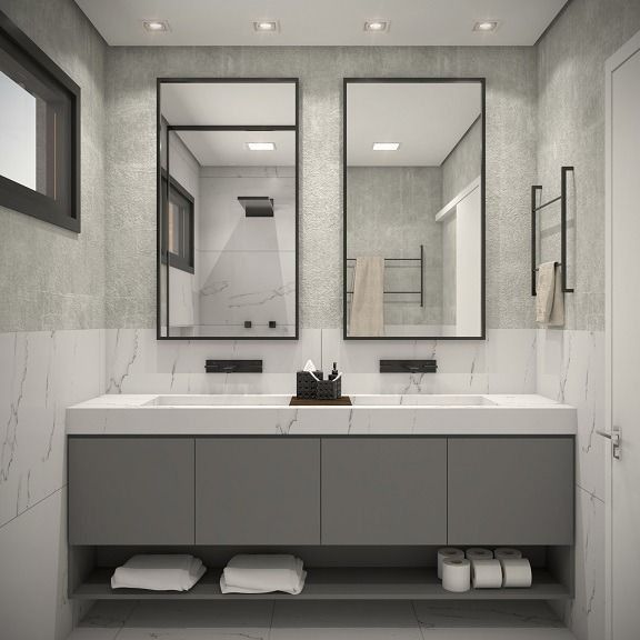 Mẫu tủ lavabo treo tường