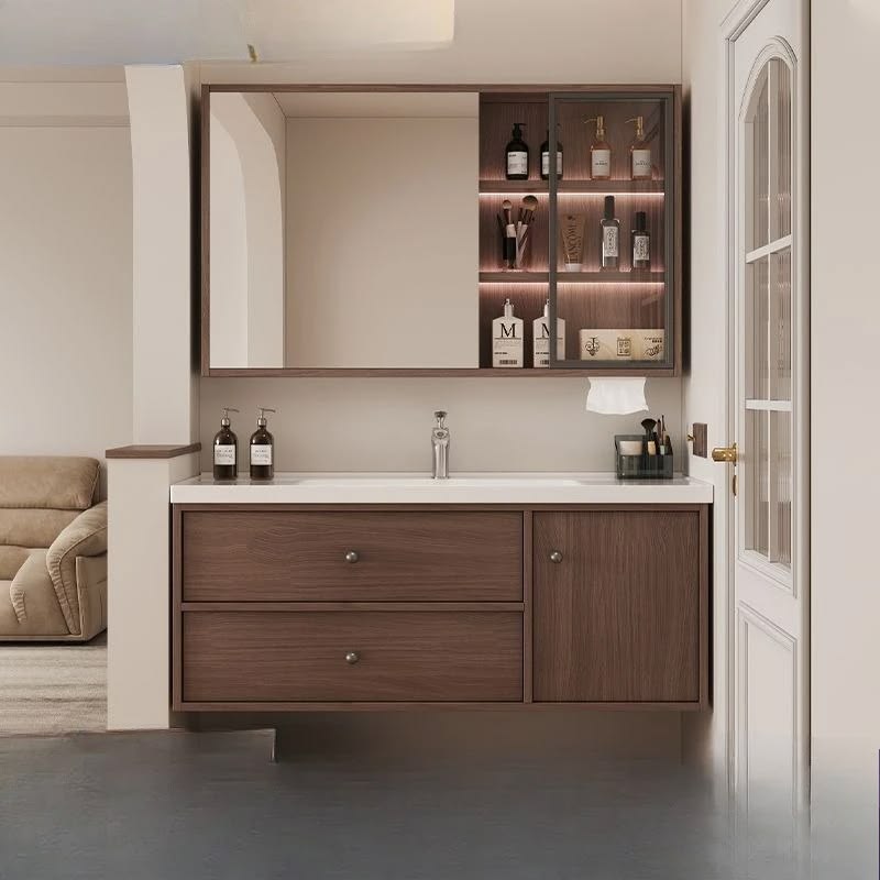 Mẫu tủ lavabo treo tường