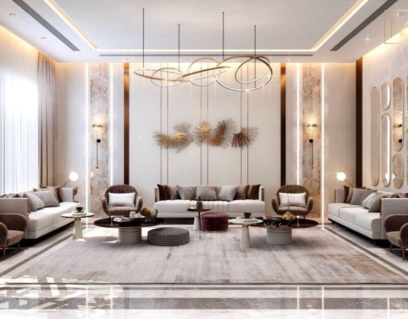 40++ Mẫu thiết kế phòng khách phong cách luxury dẫn đầu xu hướng 2026 Phòng khách phong cách luxury