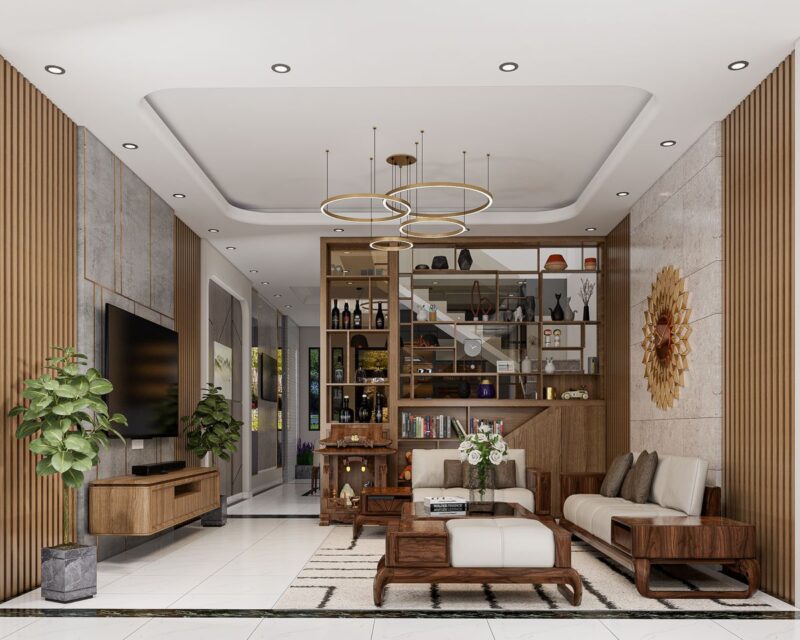 40++ Mẫu thiết kế phòng khách phong cách luxury dẫn đầu xu hướng 2026 Phòng khách phong cách luxury
