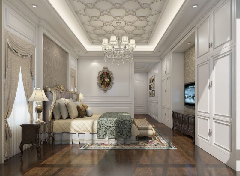 20++ Mẫu phòng ngủ biệt thự tân cổ điển sang trọng và đẳng cấp nhất hiện nay Phòng ngủ biệt thự tân cổ điển