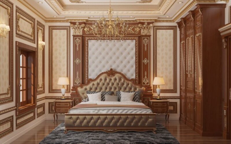 20++ Mẫu phòng ngủ biệt thự tân cổ điển sang trọng và đẳng cấp nhất hiện nay Phòng ngủ biệt thự tân cổ điển