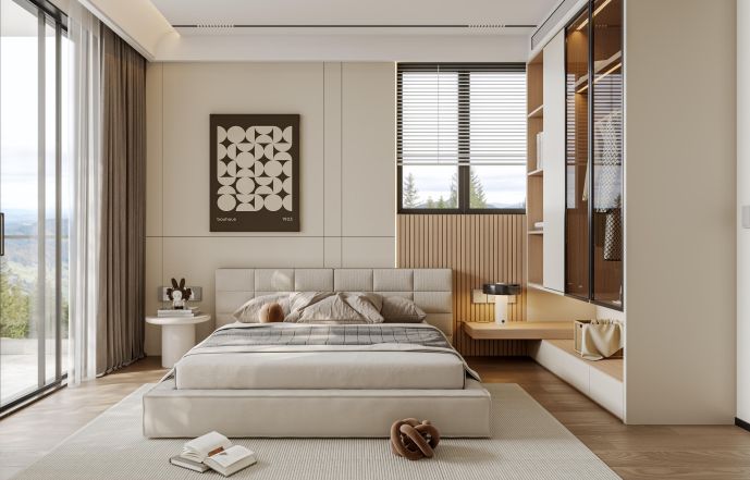 Phòng ngủ vợ chồng 18m2