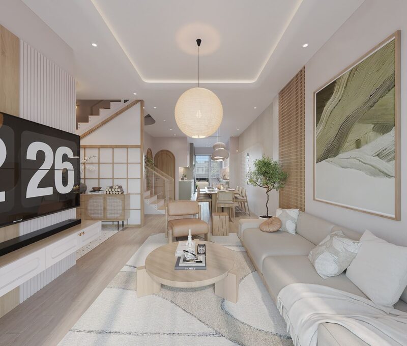 Thiết kế nội thất nhà phố 