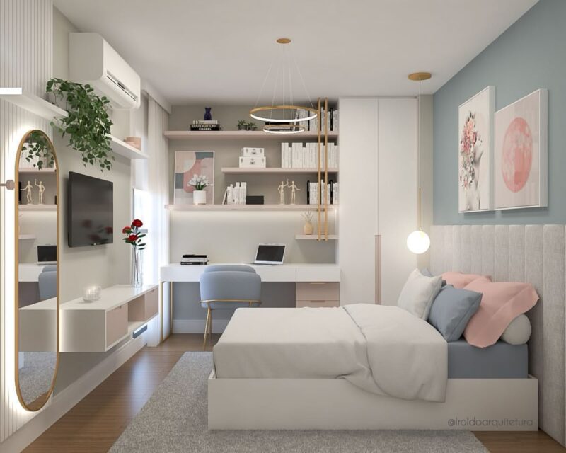 Thiết kế nội thất phòng ngủ 13m2