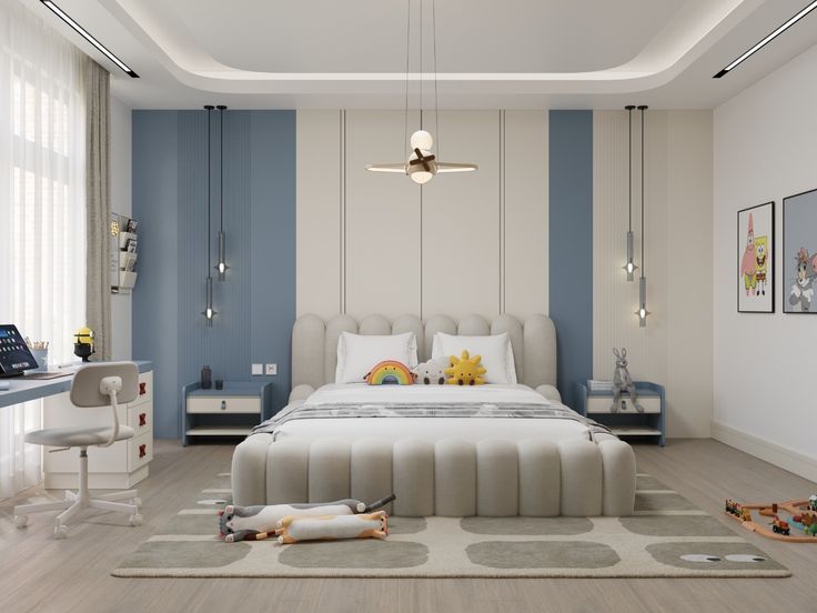 Thiết kế phòng ngủ 20m2 cho bé gái