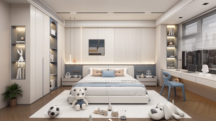 Thiết kế phòng ngủ 20m2 cho bé gái