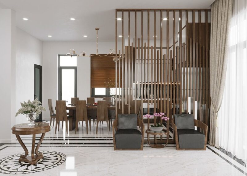 Vách ngăn gỗ công nghiệp 
