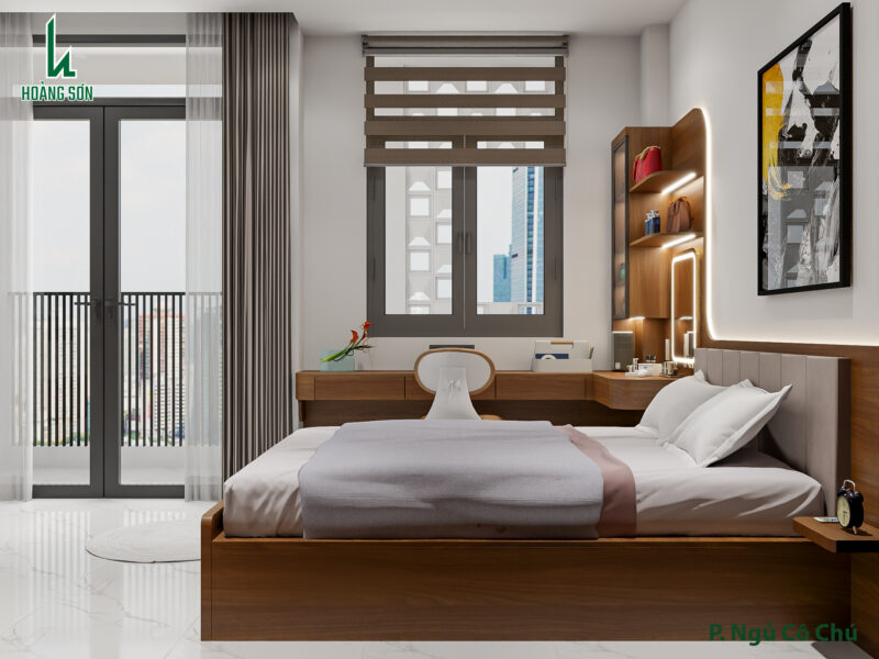 Bàn làm việc/ học tập chữ L tối đa không gian cửa sổ 