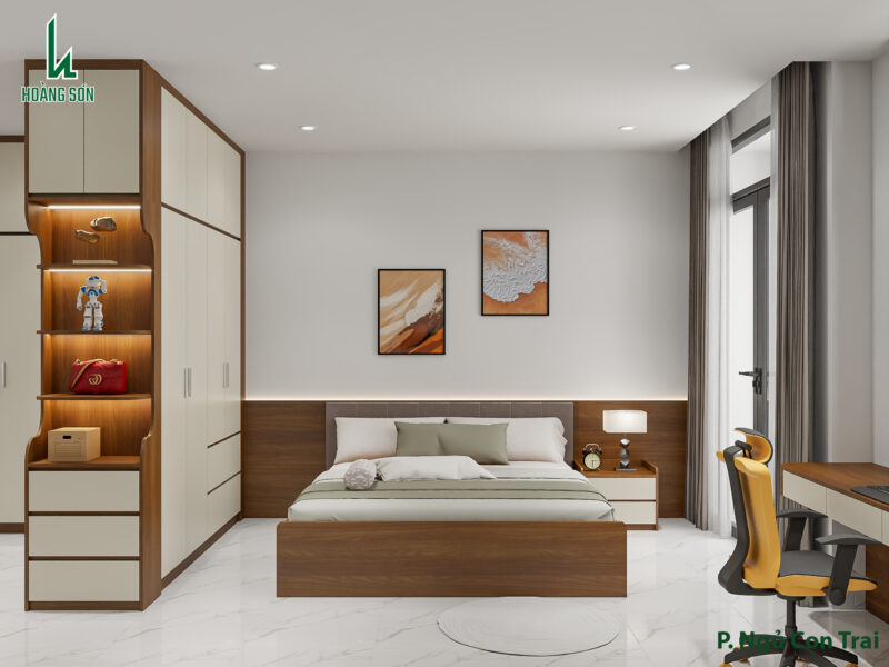 Dự án thiết kế phòng ngủ cho con trai nhà chú Sinh
