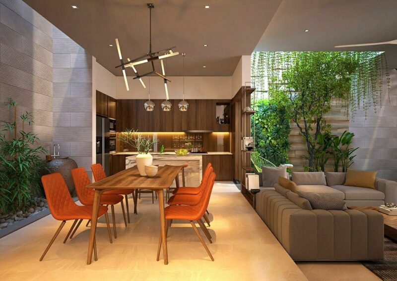 Cách thiết kế phòng bếp thông thoáng