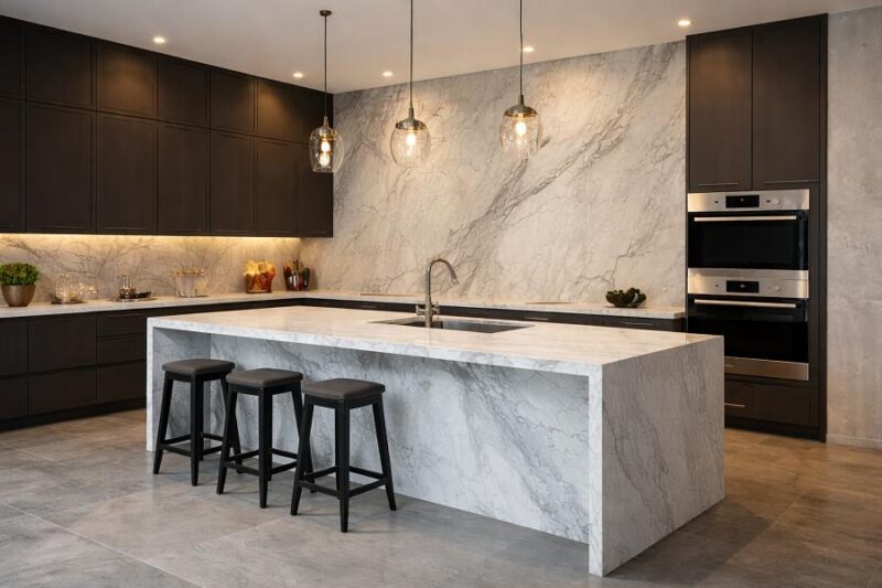 Các loại đá mặt bếp phổ biến và cách lựa chọn phù hợp Đá bếp thạch anh nhân tạo