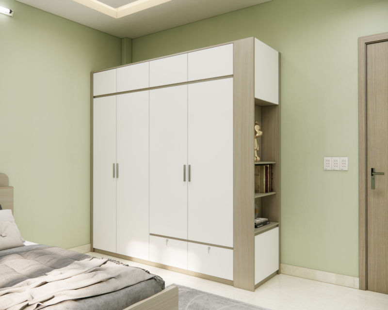 Tủ quần áo cao kịch trần giúp tiết kiệm diện tích tối đa 