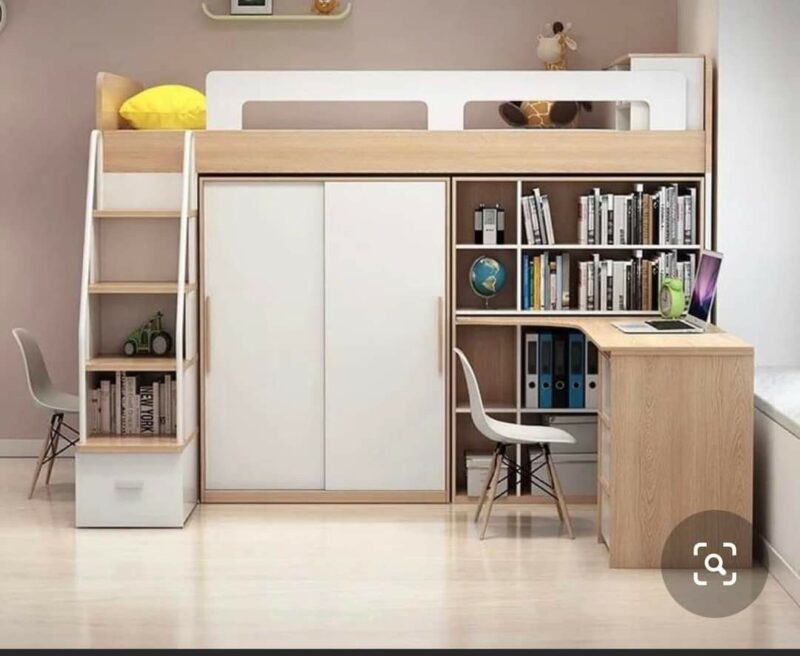 Mẫu giường tầng có bàn học
