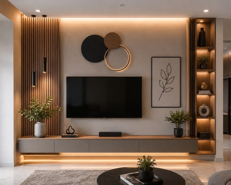 Tổng hợp 50++ mẫu kệ tivi nhà phố đẹp, hiện đại dẫn đầu xu hướng 2026 Mẫu kệ tivi nhà phố