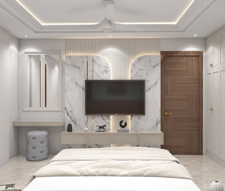 Tổng hợp 50++ mẫu kệ tivi phòng ngủ đẹp, hiện đại nhất hiện nay Mẫu kệ tivi phòng ngủ